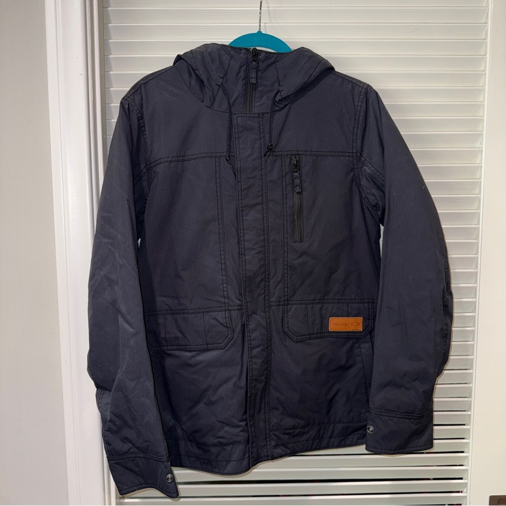 OAKLEY Black Snow Jacket with Hood